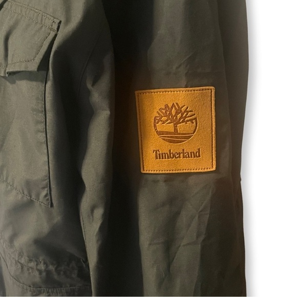 Timberland Men's Ludlow Mountain M65 Dark Green Waterproof Jacket Size Large - Picture 6 of 7